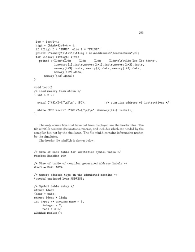 Compiler Design: Theory, Tools, and Examples - Page 295